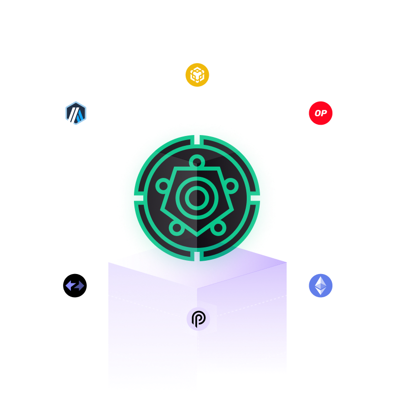 Multiple blockchains supported 